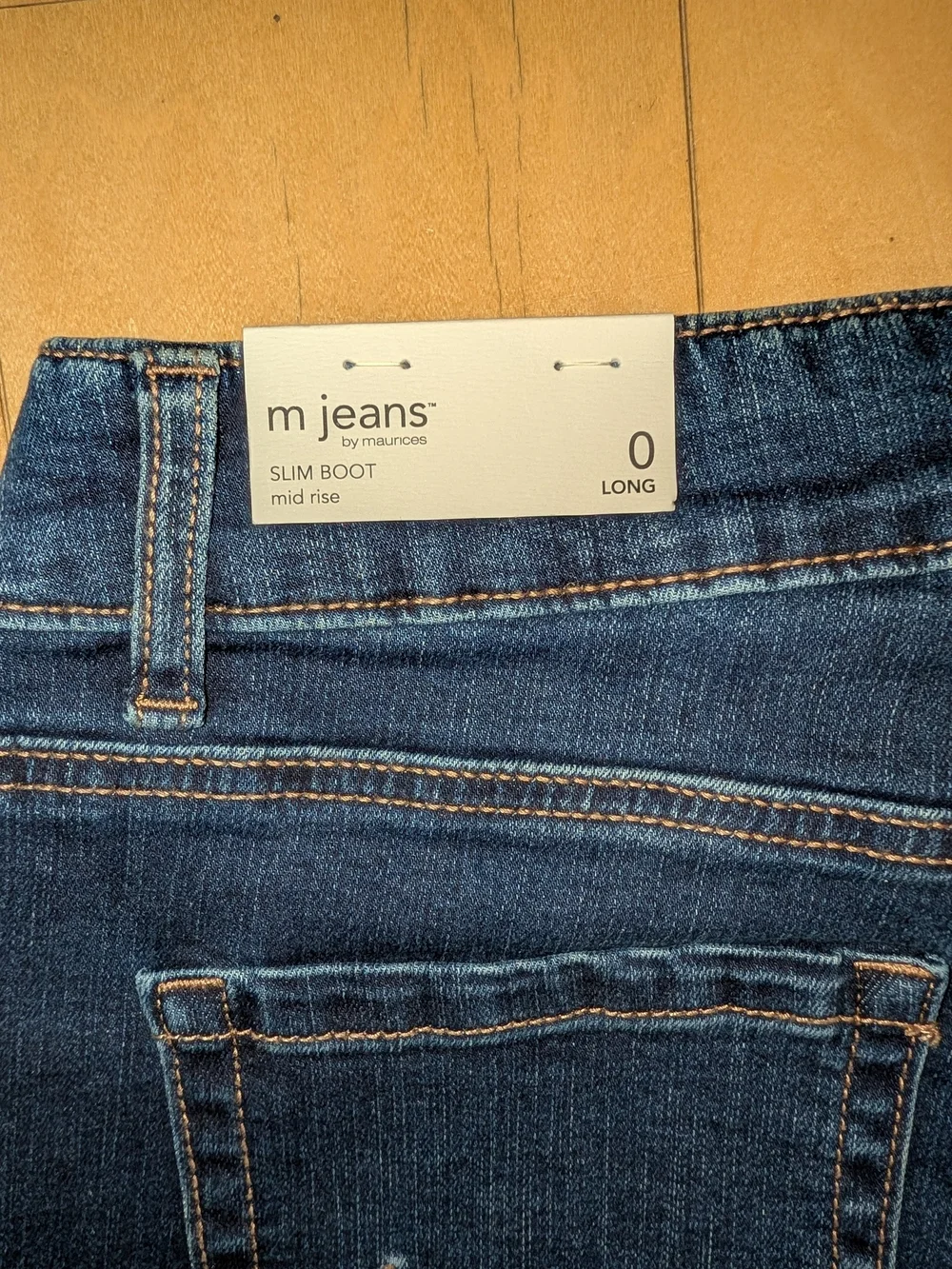 New With Tags Maurice's Dark Blue Women's Slim Bootcut Jeans Size 0 Long